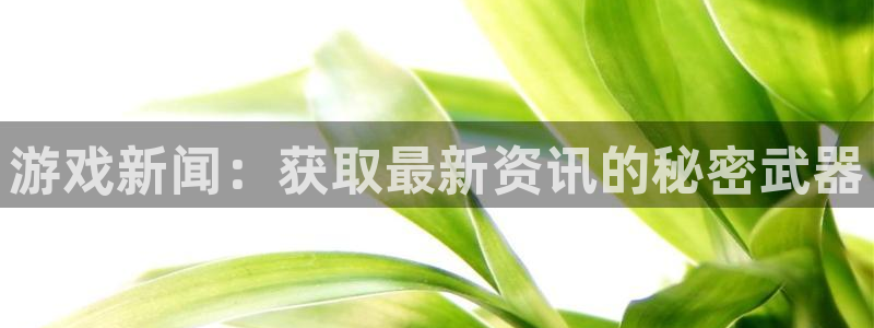 蓝冠娱乐2首页登录：游戏新闻：获取最新资讯的秘密武器